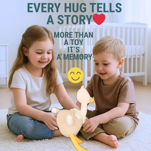 Soft Duck Plush Toy | 40 cm Cute Stuffed Animal for Kids | Adorable Bird Plush for Gifting, Nursery Decor & Playtime Fun - 40 CM, Derby