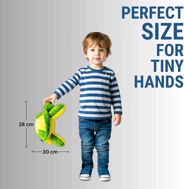 Green Turtle Soft Toy | 30 cm Plush Stuffed Animal | Cute Toy for Kids, Babies & Gifting
50%
off

 - 30cm, Green