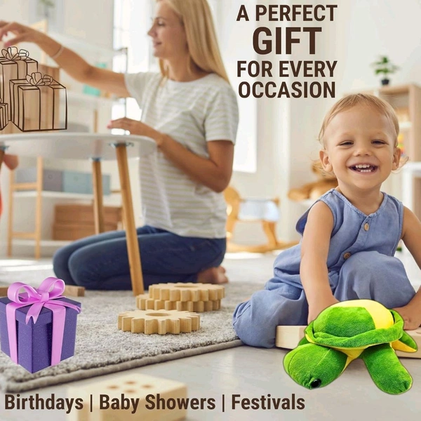 Green Turtle Soft Toy | 30 cm Plush Stuffed Animal | Cute Toy for Kids, Babies & Gifting
50%
off

 - 30cm, Green