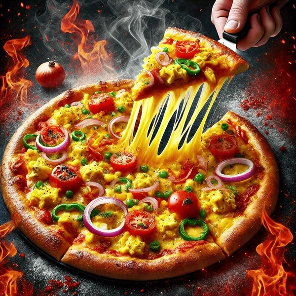 Egg Pizza - Medium
