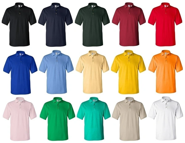 Men's Polo T-Shirt's COTTON BIOWASH 200-220GSM - All Size, All Color