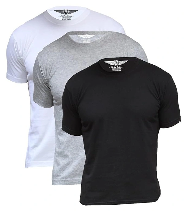 Men's Round Neck 100% COTTON BIOWASH 180GSM - All Size, All Color