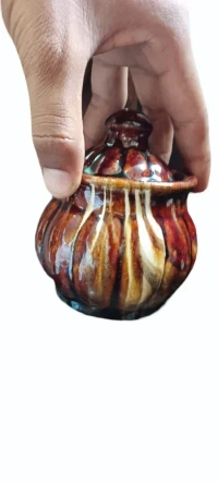 Ceramic Jar Brown - 250 mL, Brown