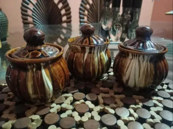 Ceramic Jar Brown - 250 mL, Brown