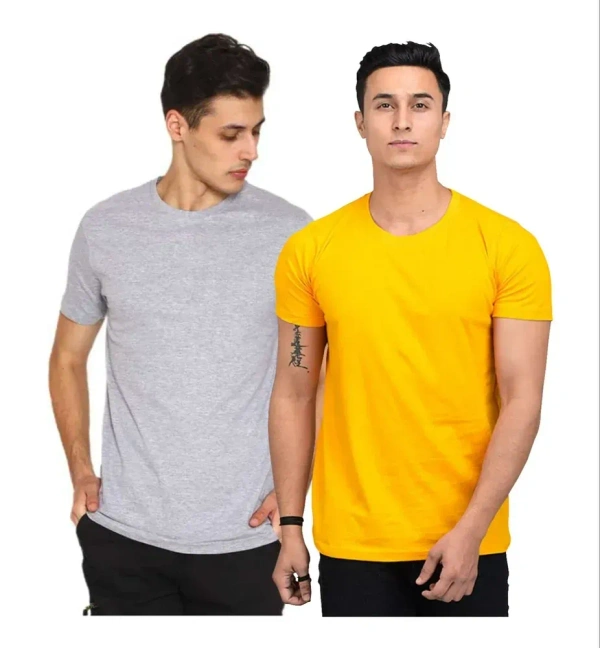Men's Round Neck 100% COTTON BIOWASH 160GSM - All Size, All Color