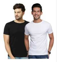 Men's Round Neck 100% COTTON BIOWASH 160GSM - All Size, All Color