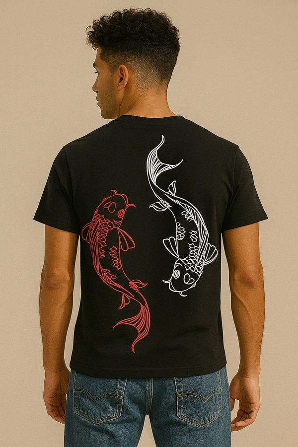 MORION / Anime Fish Men’s T-shirt For Cotton Or Lycra Fabric 