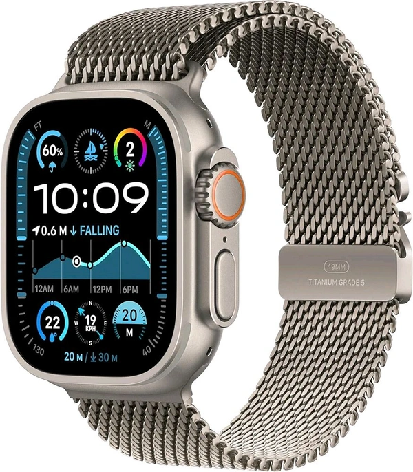 Apple watch ultra 2 Clone [Full Copy Of ultra 2 with metal body and full IOS Software with gps service and Apple Support access] AT just 3499/- - silver