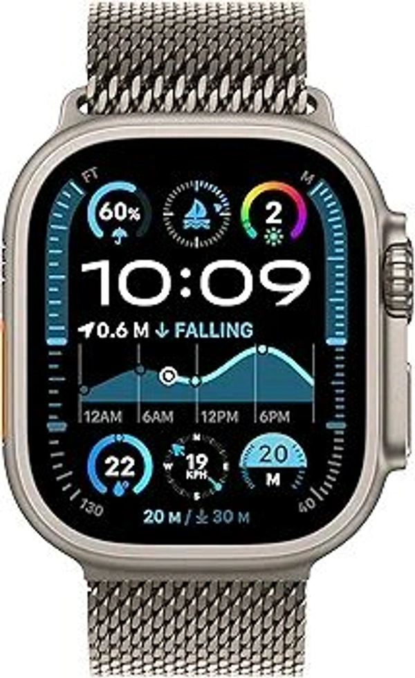 Apple watch ultra 2 Clone [Full Copy Of ultra 2 with metal body and full IOS Software with gps service and Apple Support access] AT just 3499/- - silver