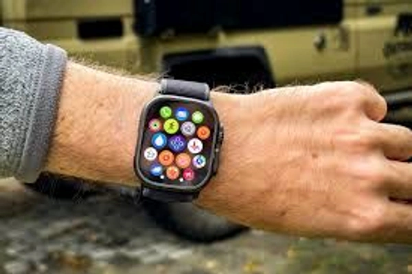 Apple watch ultra 2 Clone [Full Copy Of ultra 2 with metal body and full IOS Software with gps service and Apple Support access] AT just 3499/- - silver