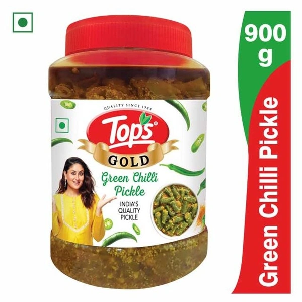 Tops Green Chilli Pickle 900 gm