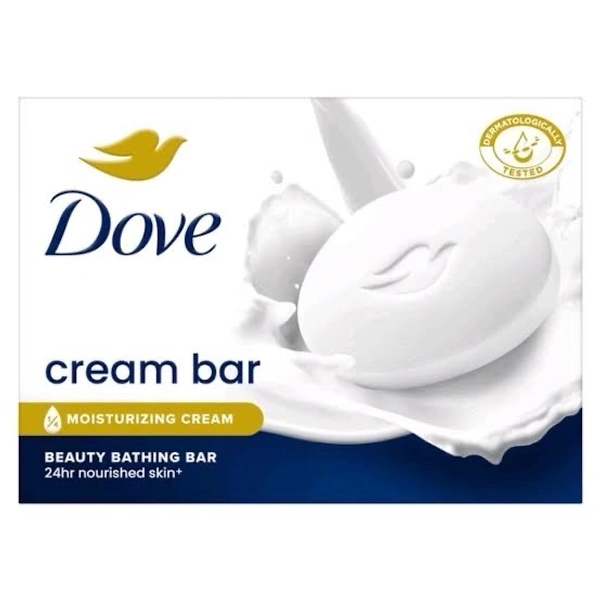Dove Cream Beauty Bathing Bar With Moisturizing Cream To Give You Softer, Smoother Skin - 50g
