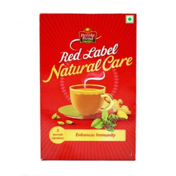 Brooke Bond Red Label Natural Care Tea, with 5 Ayurvedic Ingredients, black tea, 250 gram, ginger
