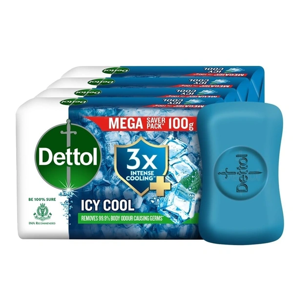 Dettol Icy Cool Soap Mega Saver Pack (5x100gms)