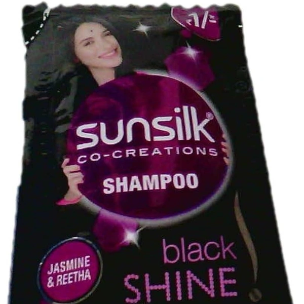 Sunsilk Black Shine Shampoo Pouch Pack Of 20 (1/- Each)