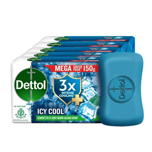 Dettol Icy Cool Soap Mega Saver Pack (4x150gms)