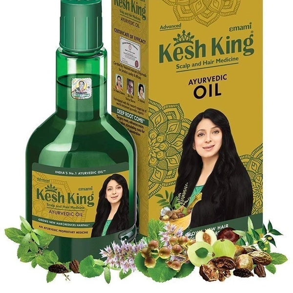 Kesh King Hair Oil 100ml+Kesh King Shampoo FREE Worth 65/-