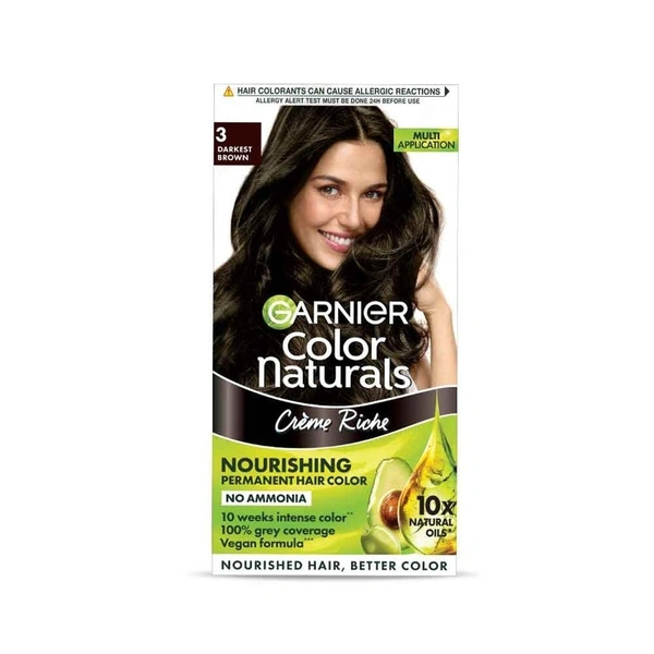 Garnier Hair Color Darkest Brown (3) 65gms