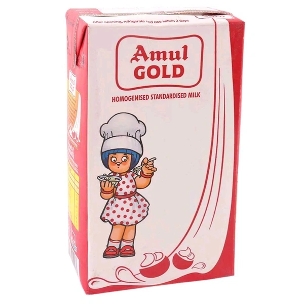 Amul Gold 90 Days  Homogenised Standardised Milk 1ltr