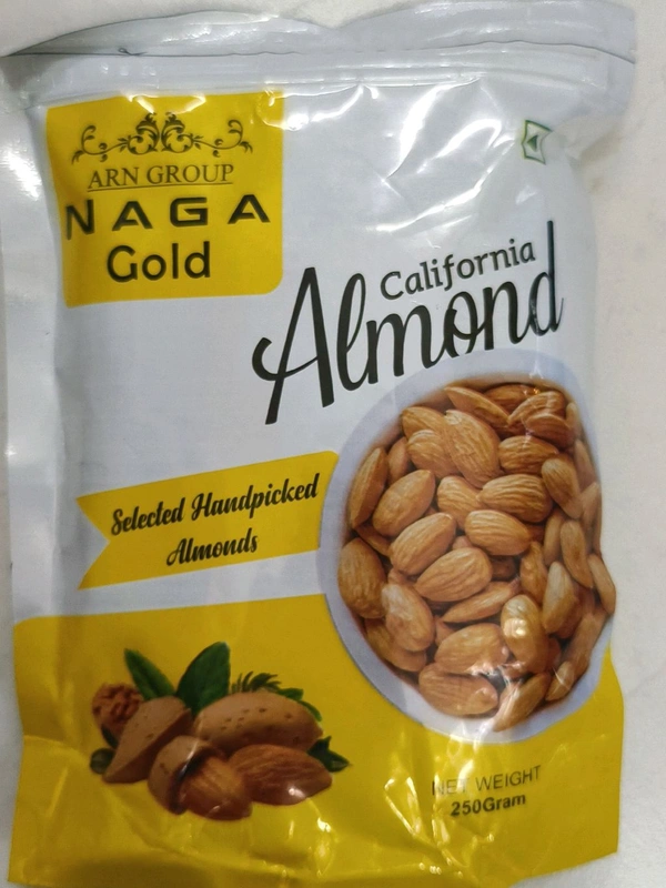 Natural California Almond 250gms Packet Badam