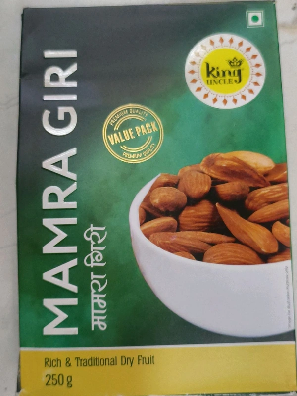 100% Natural MAMRA Badam Giri 250gms Packet