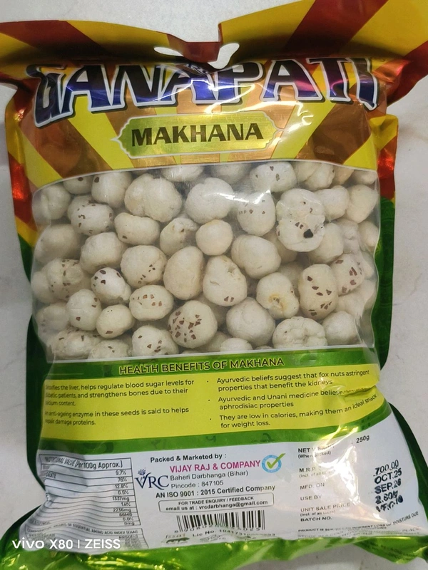 Phool Makhana 250gms Rich Calcium Phool Makhana Lotus Seeds
