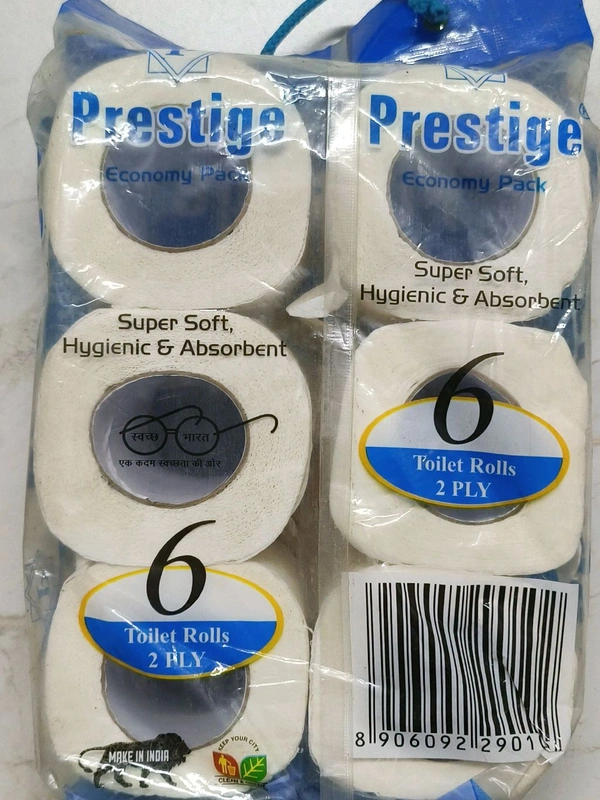 Prestige Super Soft Toilet Paper Roll (6 Rolls 