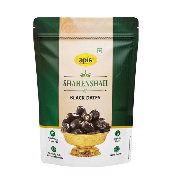 Apis Shahenshah Premium Black Dates (Khajoor) 500gms 
