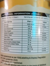 Beast Life Nuttin Peanut Butter Crunchy Unsweetened 800gms