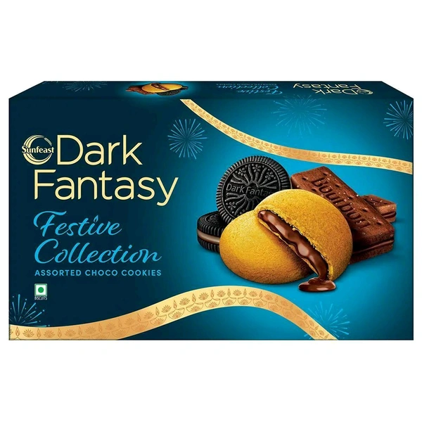 Sunfeast Dark Fantasy Festive Collection Assorted Choco Cookies