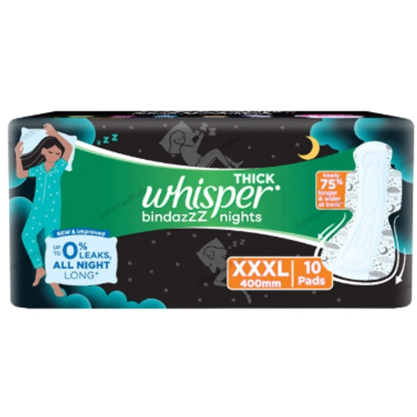 Whisper Bindazz Night XXXL 10 Pads