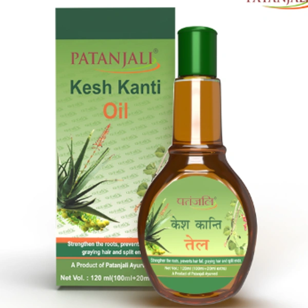 Patanjali Kesh Kanti Hair Oil 100+20ml FREE