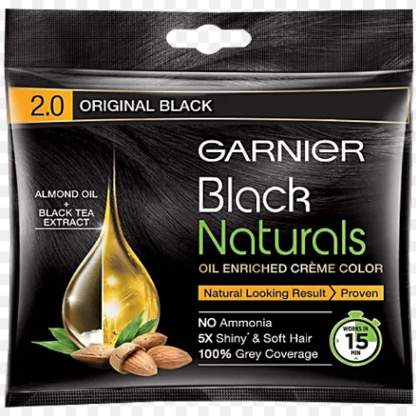 Garnier 2.0 Natural Black Hair Color Pouch