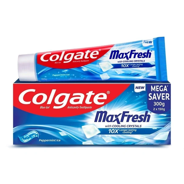 Colgate Maxfresh Blue Mega Saver Pack 2x150gms
