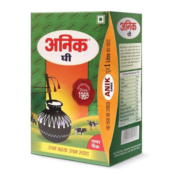 Anik Desi Ghee 1ltr Rich And Pure Ghee For Flavorful, Healthy Everyday Cooking