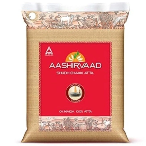 Ashirvaad Fresh Atta 5kg chakki-fresh, nutritious, perfect for daily homemade rotis