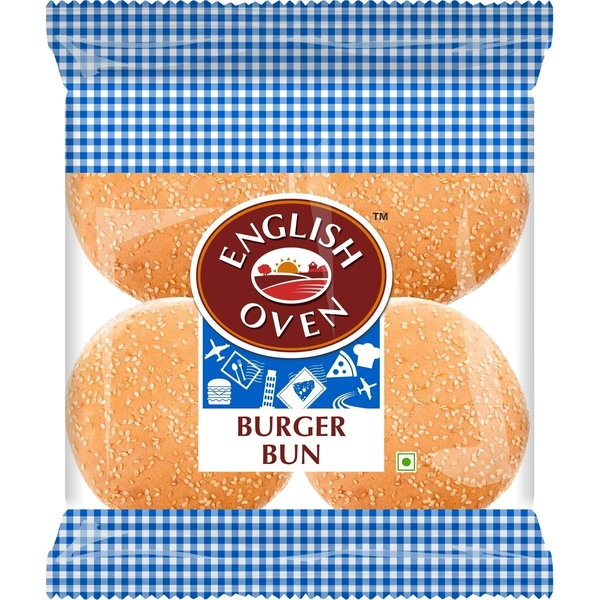 Fresh English Oven Burger Bun Bread (4pcs)