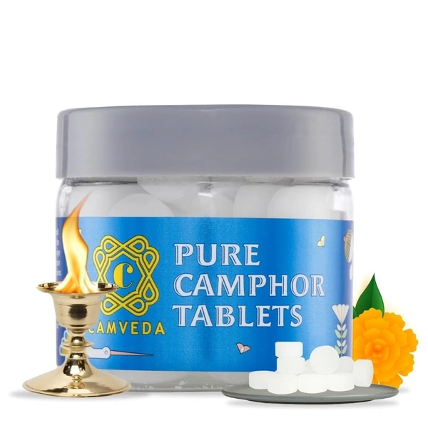 Camveda Pure Camphor Tablets 10gms (Kapoor)