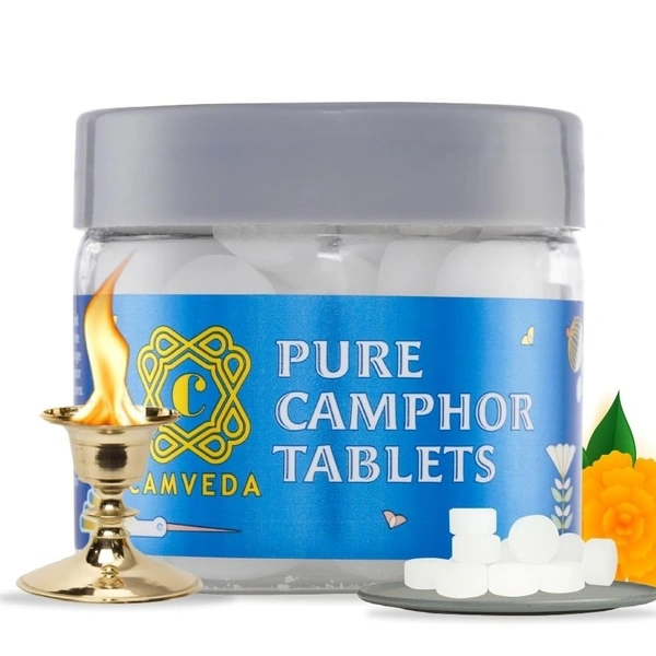 Camveda Pure Camphor Tablets 50gms (Kapoor)