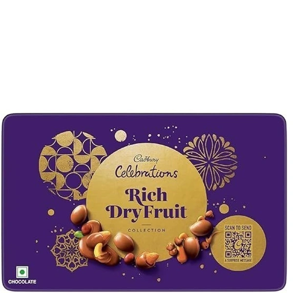 Cadbury Celebrations Rich Dry Fruit Chocolate Tin Box 177gms