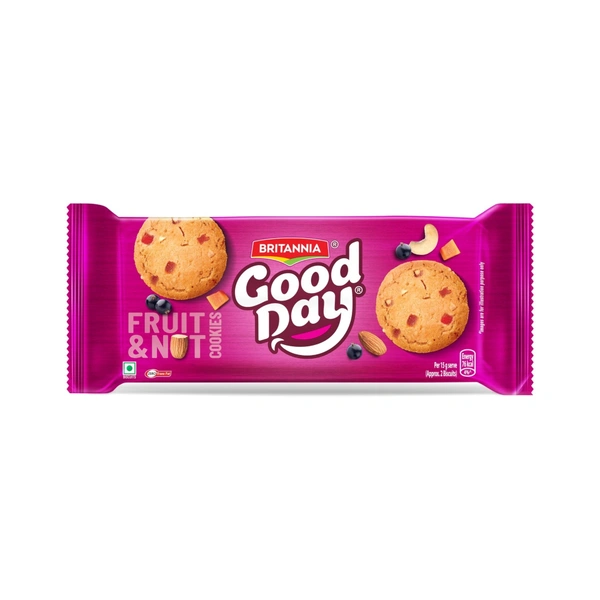 Britannia Good Day Fruit & Nut– timeless flavor, everyday snack with a satisfying crunch
