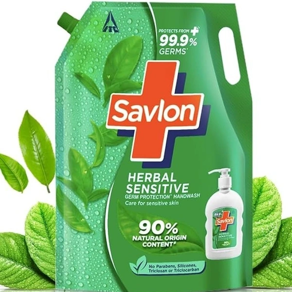 Savlon Handwash Herbal Sensitive Super Saver Pack 1ltr Refill 