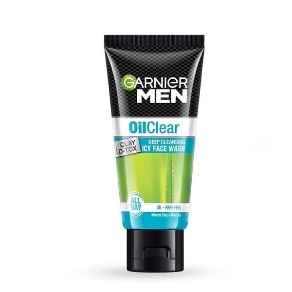 Garnier Men Oil Clear Facewash 50gms Removes Excess Oil Instantly For A Fresh Matte Look