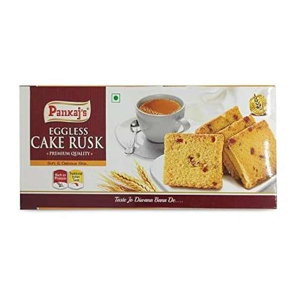 Pankaj's Eggless Cake Rusk Premium Quality 225gms