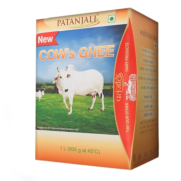 Patanjali Cow Desi Ghee 1ltr Ayurvedic Desi Ghee For Strong Immunity And Daily Cooking Needs