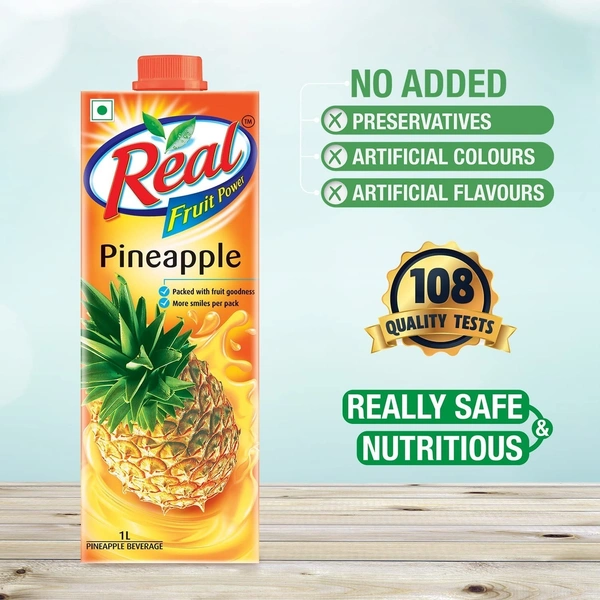 Real Pineapple Juice 1ltr Tangy Pineapple Juice For Instant Refreshment And Tropical Fruit Flavor
