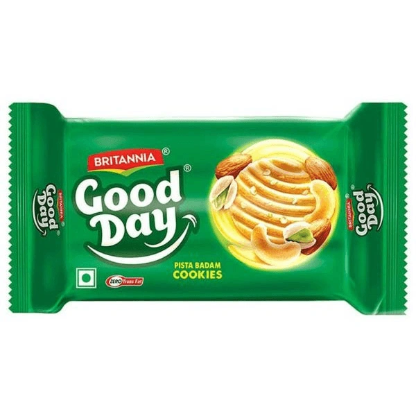 Britannia Good Day Badam Pista– timeless flavor, everyday snack with a satisfying crunch