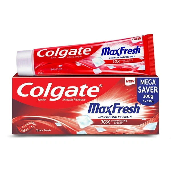 Colgate Maxfresh Red Mega Saver  Pack 2x150gms