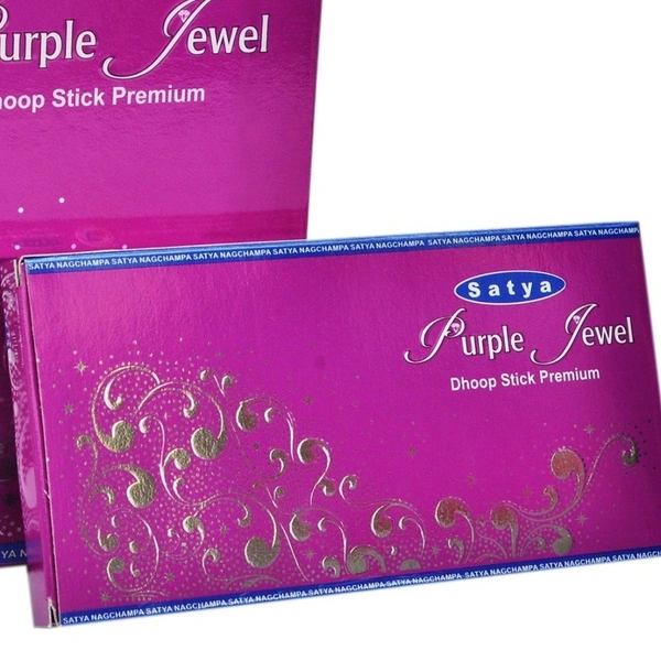 Satya Purple Jewel Incense Sticks Dhoopbatti