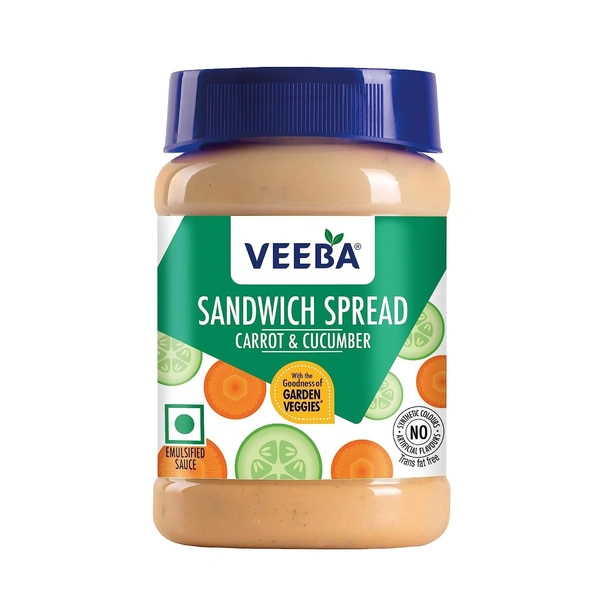 Veeba Sandwich Spread (Carrot & Cucumber) 250gms Fresh Carrot And Cucumber Spread For Light, Tasty Sandwiches
